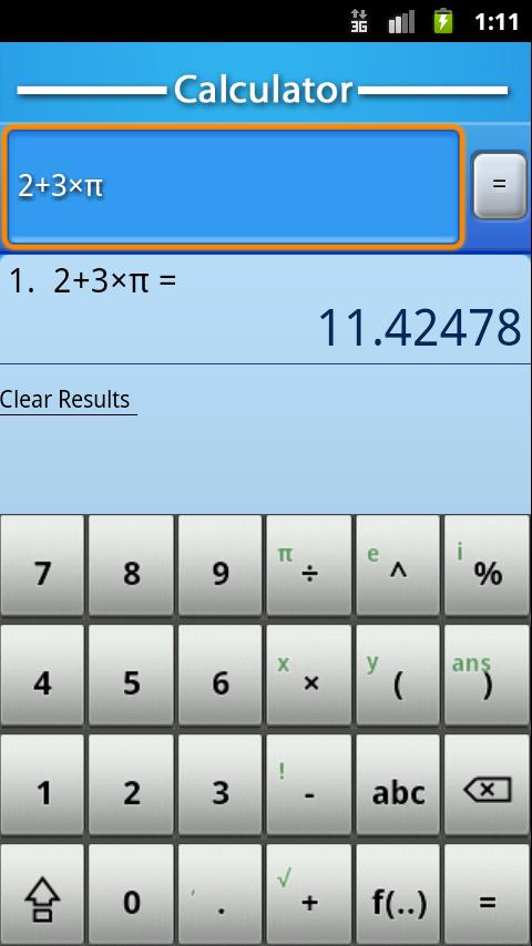 Mobilematics Graph Calculator