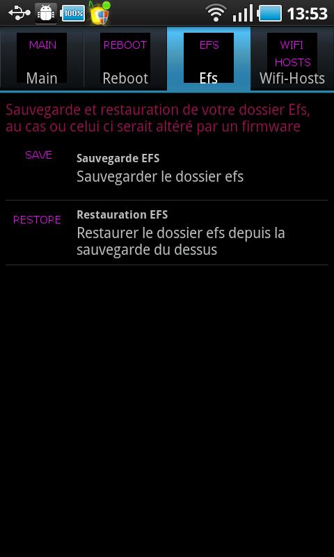 Boite à outils SGS Android Tools