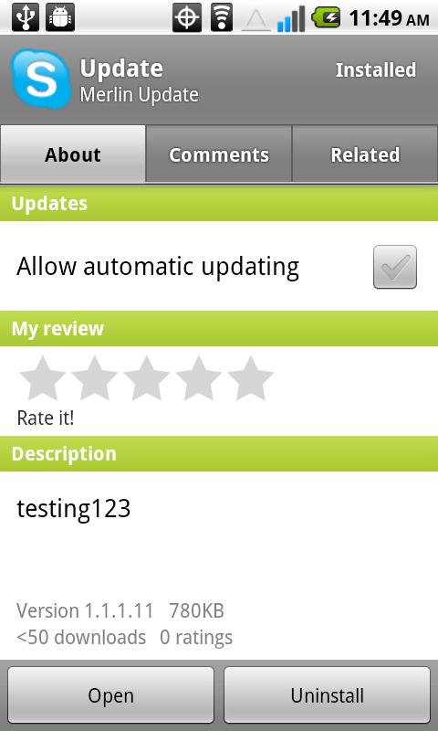 Test update Android Lifestyle