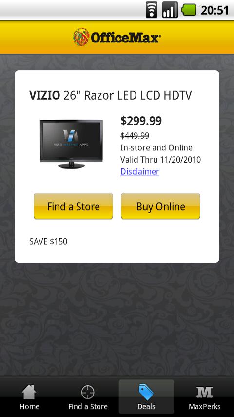 OfficeMax Android Shopping