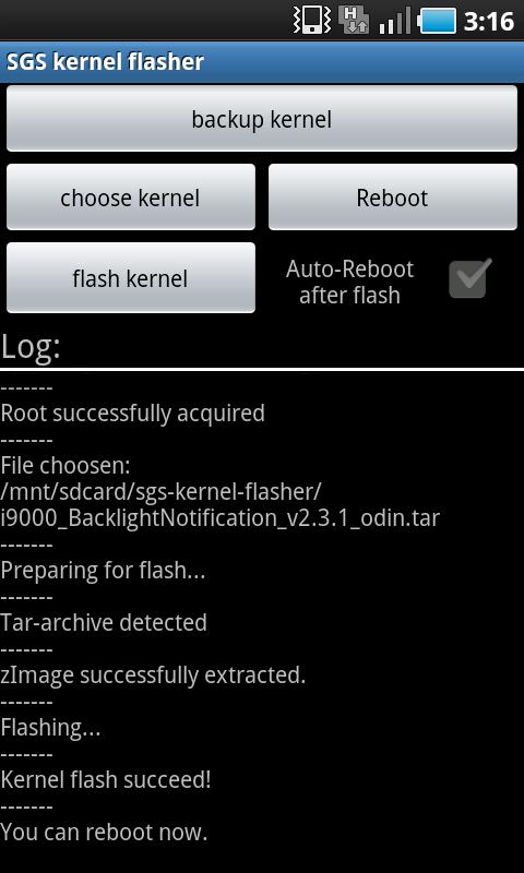 SGS kernel flasher Android Tools