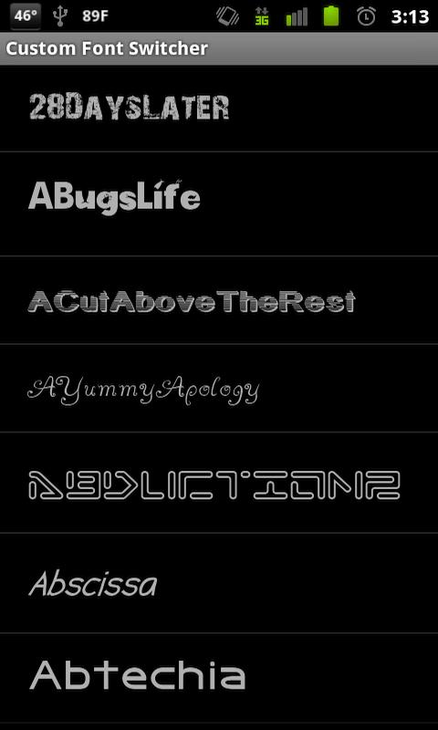 Custom Android Font Switcher Android Tools