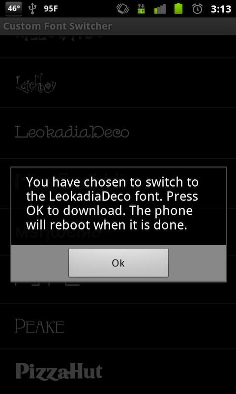 Custom Android Font Switcher Android Tools