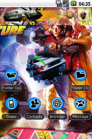Back to the Future Theme Android Personalization