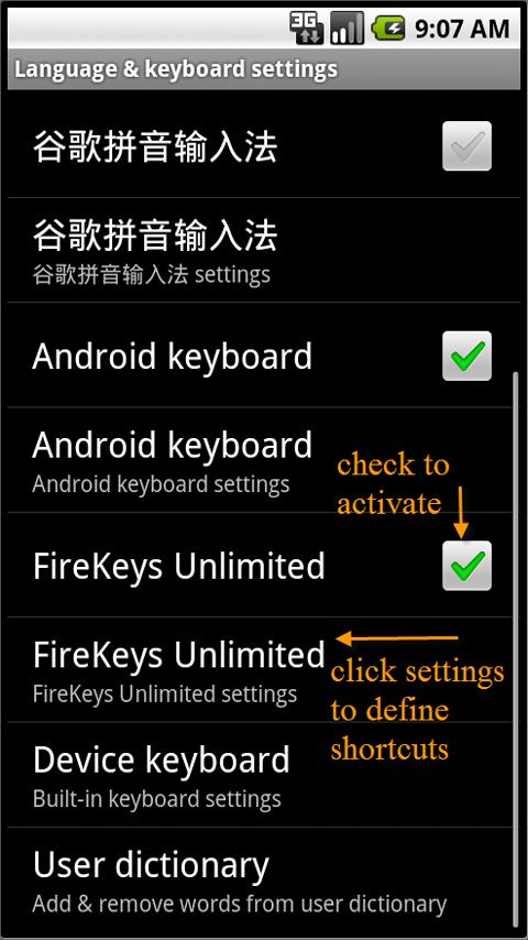 FireKeys Auto Text FREE Android Productivity