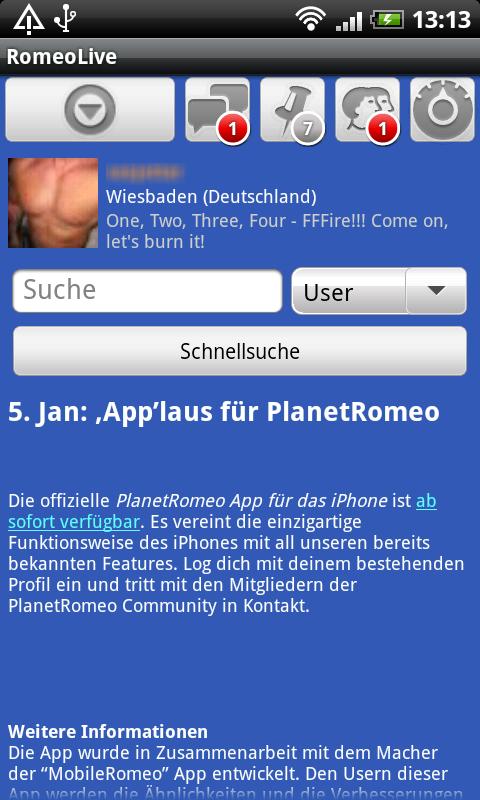 RomeoLive (beta) Android Social