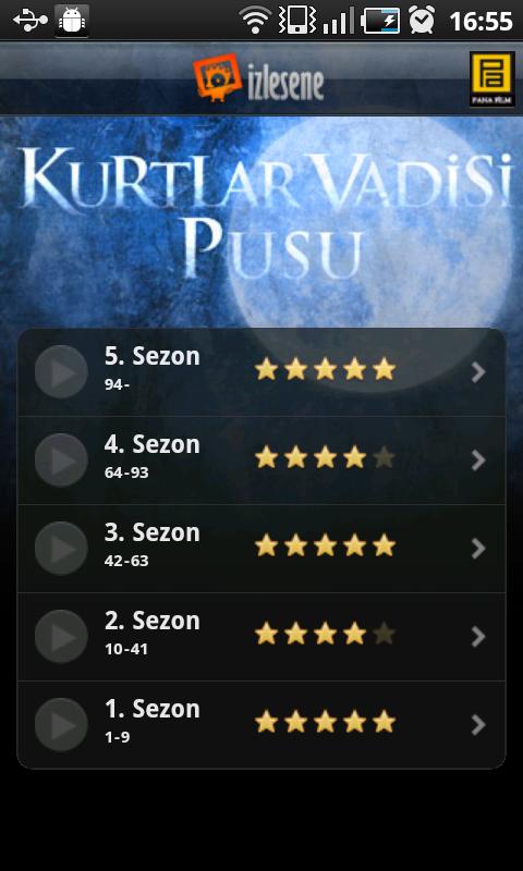 Kurtlar Vadisi izlesene Android Entertainment