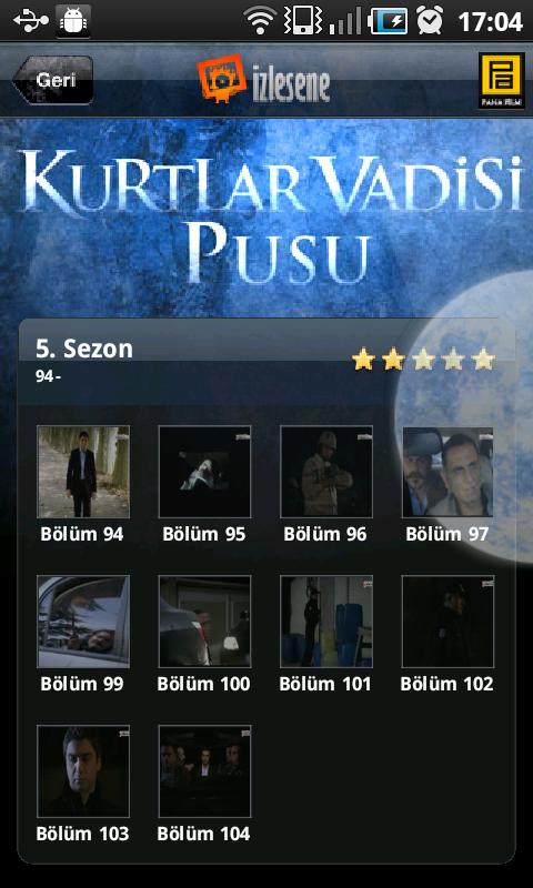 Kurtlar Vadisi izlesene Android Entertainment