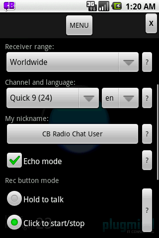 CB Radio Chat test Android Communication