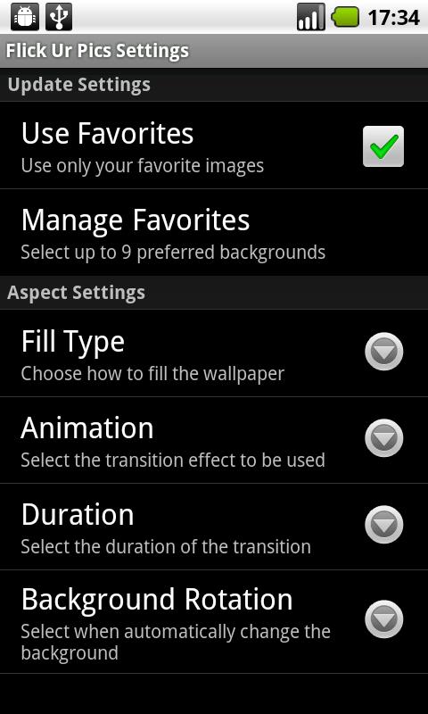 Flick Ur Pics Live Wallpaper Android Personalization