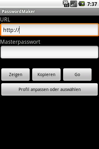 PasswordMaker Android Tools