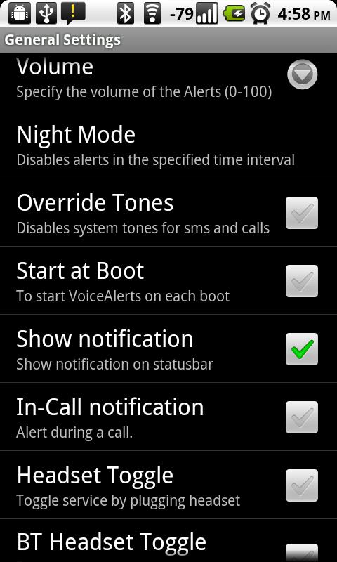 Voice Alerts Android Productivity
