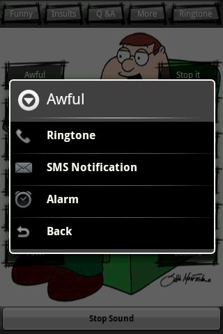 Peter Griffin Ringtone Android Sports