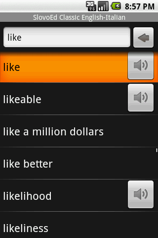 SlovoEd  English<->Italian Android Books & Reference