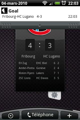 Swiss Hockey Widget Android Sports