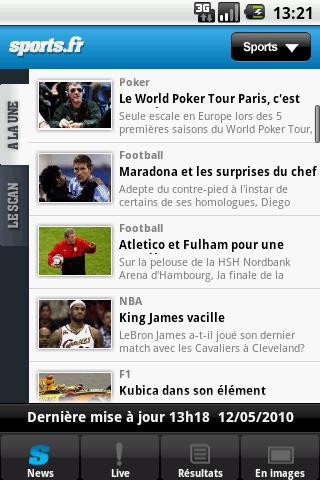 Sports.fr Android Sports