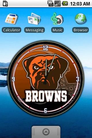 Cleveland Browns Clock Widget Android Personalization