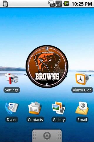 Cleveland Browns Clock Widget Android Personalization