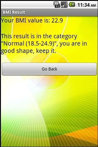 Alex’s BMI Calculator Android Health & Fitness