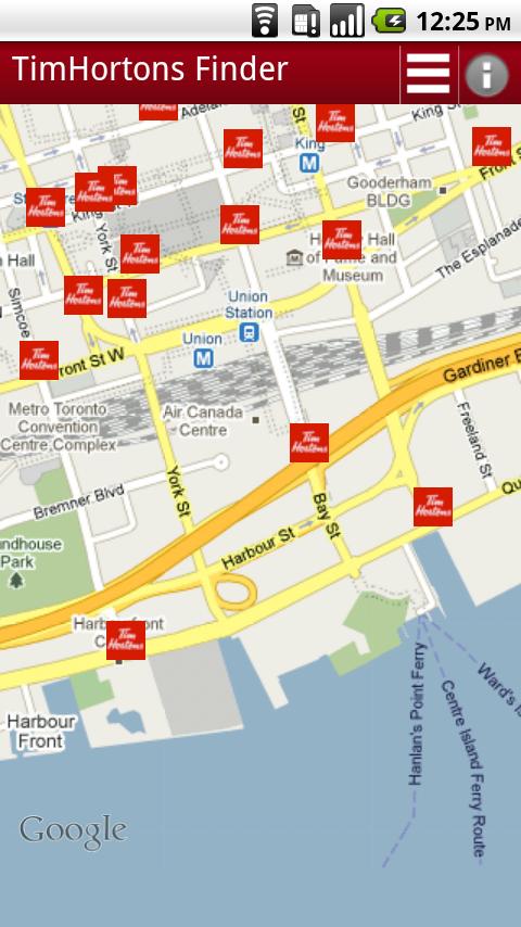 Tim Hortons Finder Android Travel & Local