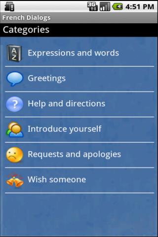 French Dialog Android Communication