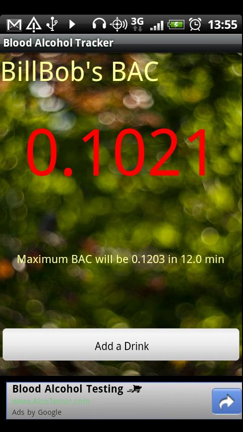 Blood Alcohol Tracker Android Lifestyle