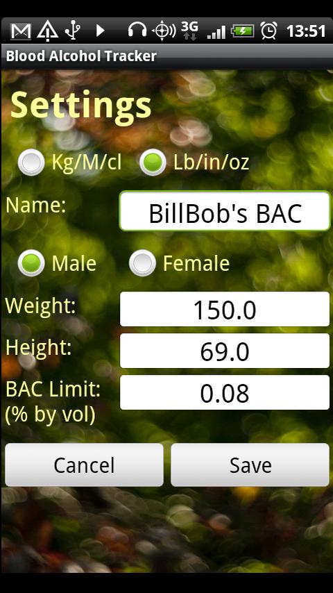 Blood Alcohol Tracker Android Lifestyle