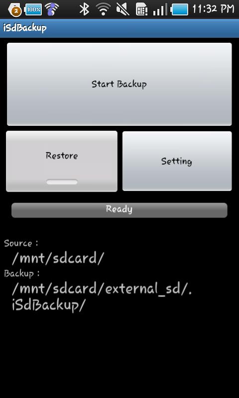 iSdBackup for Galaxy S / Tab Android Tools