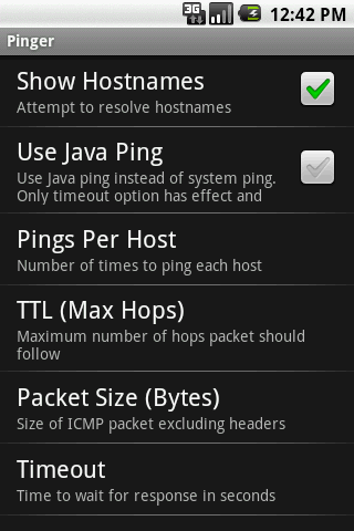 Pinger Android Tools