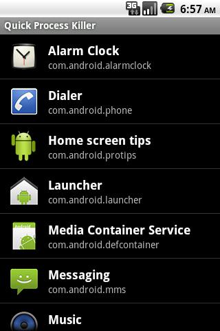 Quick Process Killer Android Tools