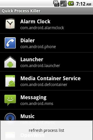 Quick Process Killer Android Tools