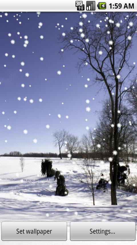 Winter Live Wallpapers Android Personalization