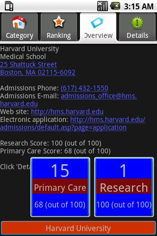 USA Graduate School: Medical Android Education