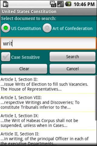 United States Constitution Android Books & Reference