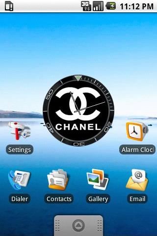 Chanel Clock Widget Android Personalization