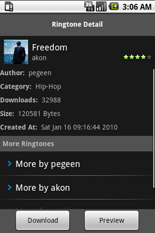 Akon Ringtones Android Entertainment