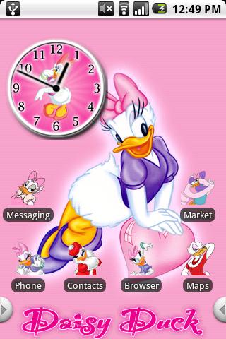 Daisy Duck Theme Android Personalization