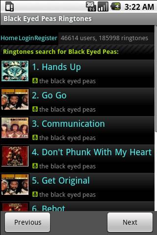 Black Eyed Peas Ringtone Android Entertainment