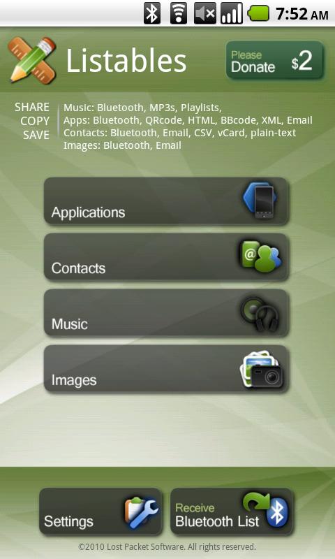 Listables! Android Tools