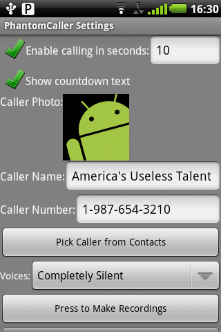 Phantom Caller Android Entertainment