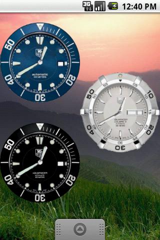 TagHeuer Aquaracer Clock Android Personalization