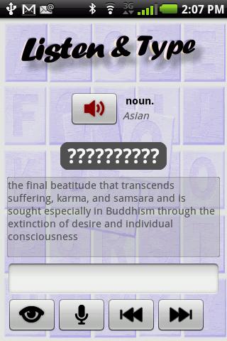 Listen and Type Android Tools