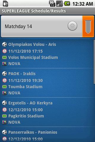 SUPERLEAGUE mobile 2010/11 Android Sports