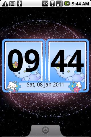 Digital Clock Hello Kitty Android Personalization