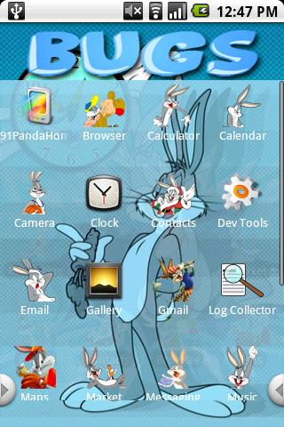 Bugs Bunny Theme Android Personalization