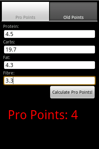 Aus WW Points Calculator Android Health & Fitness