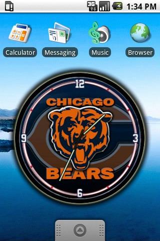 Chicago Bears Clock Widget Android Personalization