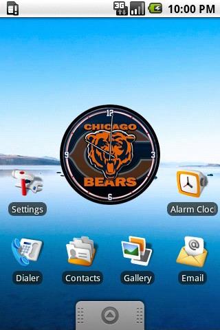Chicago Bears Clock Widget Android Personalization