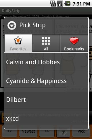 DailyStrip Android Comics