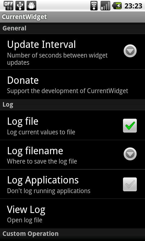 CurrentWidget Android Tools